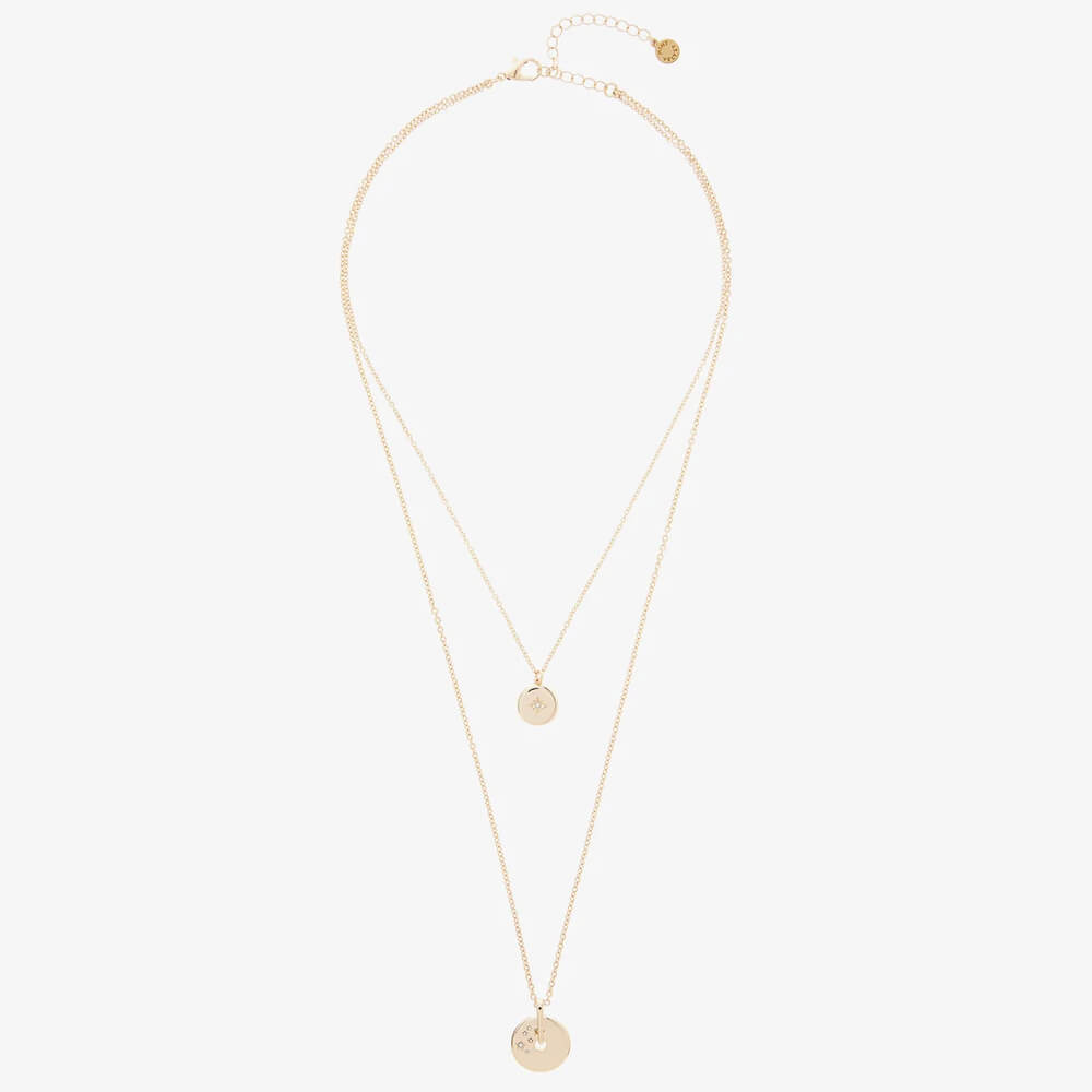 Layered gold clearance necklace uk